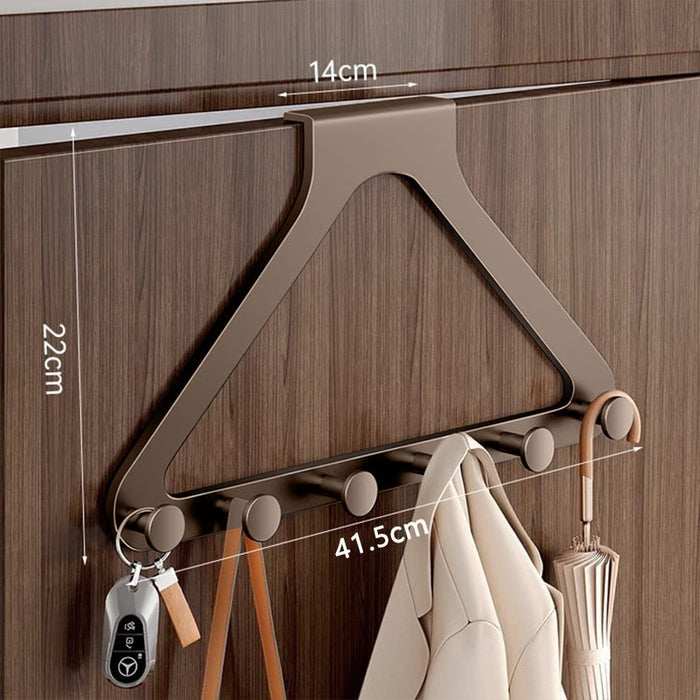 Over-the-Door Triangle Hanging Organizer - No-Drill Slide Installation
