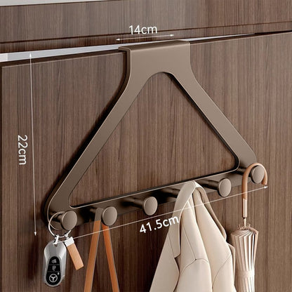 Over-the-Door Triangle Hanging Organizer - No-Drill Slide Installation