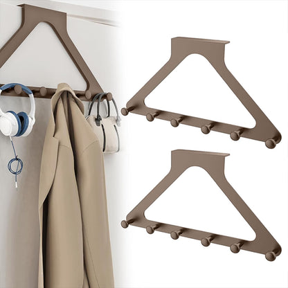 Over-the-Door Triangle Hanging Organizer - No-Drill Slide Installation